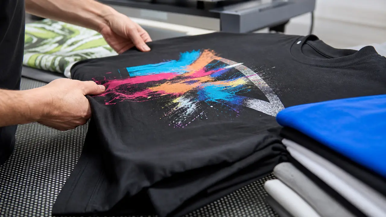 Potlačený textil s firemnou grafikou a logom